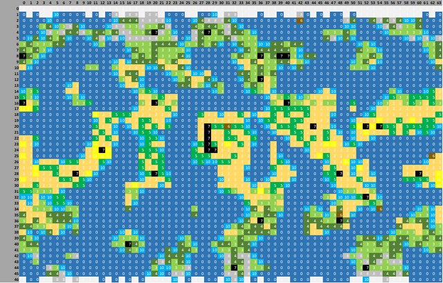 Excel Fantasy Map Result